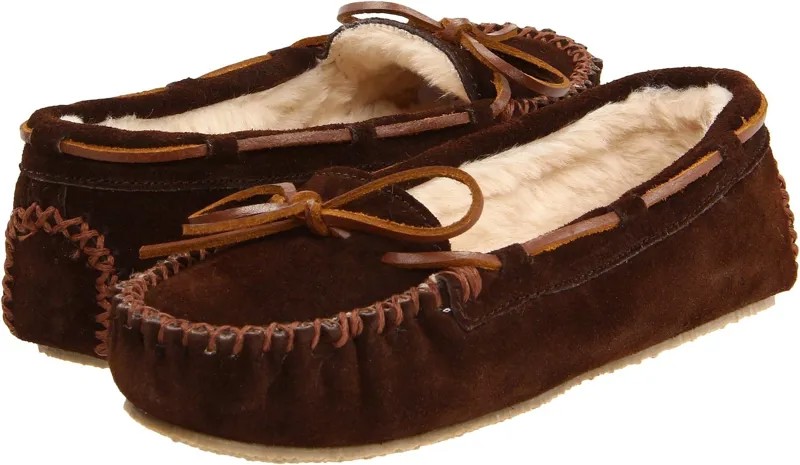 Тапочки Cally Slipper Minnetonka, цвет Chocolate Suede