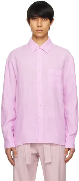 Розовая рубашка с приспущенными плечами Commas