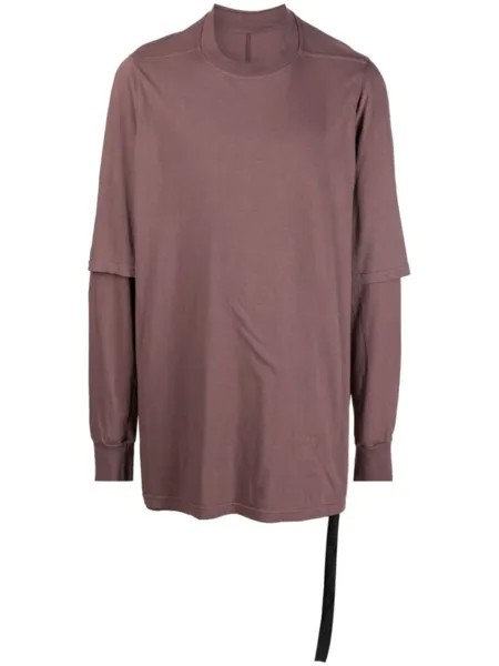 Rick Owens DRKSHDW многослойная футболка с круглым вырезом, фиолетовый