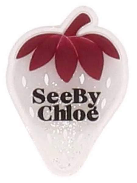 See by Chloé logo-print strawberry phone holder