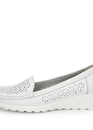Мокасины женские ZENDEN comfort 40-11WA-048V белые 37 RU