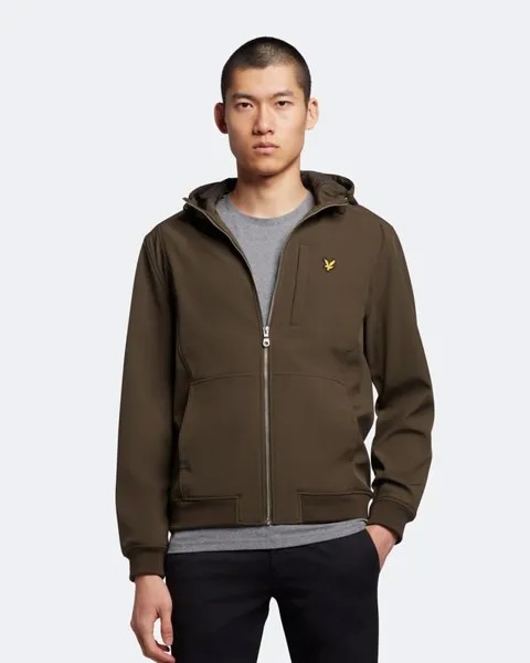 Куртка из софтшелла Lyle & Scott, зеленый