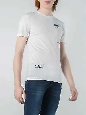 ANTHONY MORATO Мужская футболка с коротким рукавом цвета слоновой кости с рисунком S
