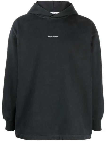 Acne Studios худи с логотипом, черный
