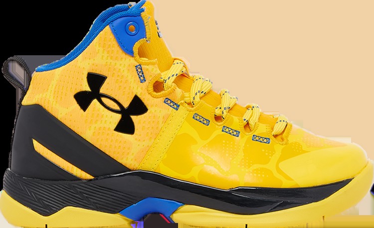 Кроссовки Under Armour Curry 2 Retro PS Double Bang, желтый