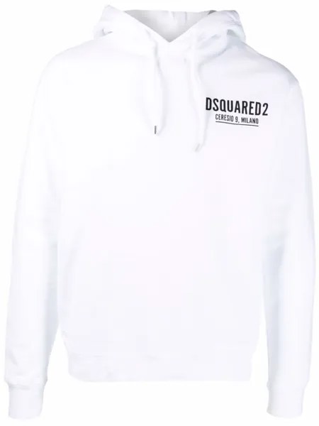Dsquared2 худи с логотипом, белый