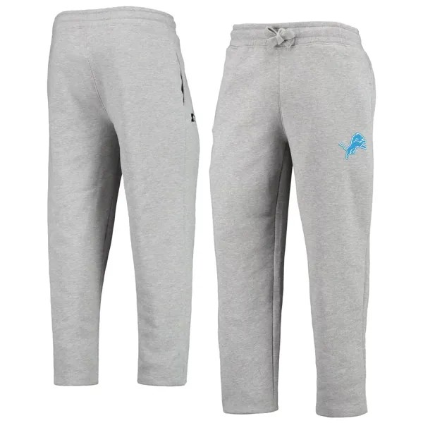 Мужские серые спортивные штаны для бега Detroit Lions Option Starter