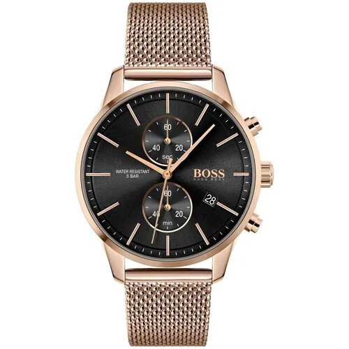 Наручные часы BOSS Часы мужские Hugo boss 1513806, черный, золотой