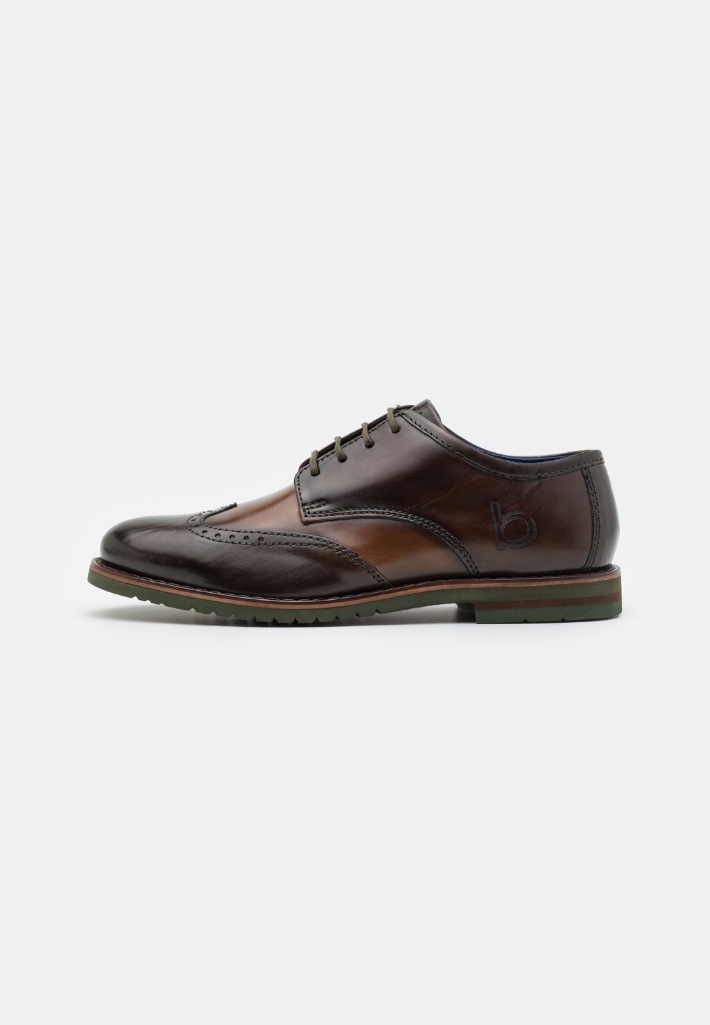 Деловые туфли на шнуровке CALEO EXKO bugatti, цвет brown/taupe
