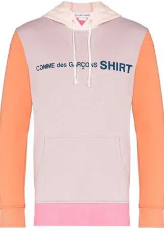 Comme Des Garçons Shirt худи в стиле колор-блок с логотипом