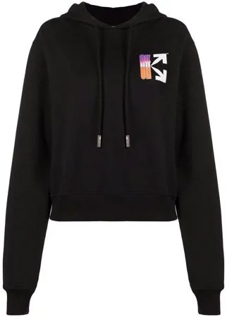 Off-White укороченное худи с логотипом Arrows
