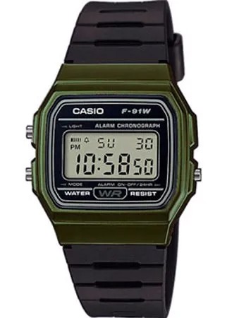 Японские наручные  мужские часы Casio F-91WM-3A. Коллекция Vintage