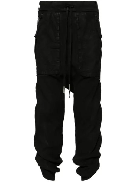 Укороченные спортивные брюки средней посадки Boris Bidjan Saberi, черный