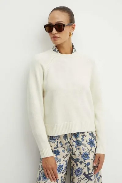 Шерстяной свитер Weekend Max Mara, бежевый