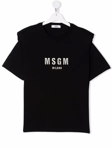 MSGM Kids футболка с логотипом