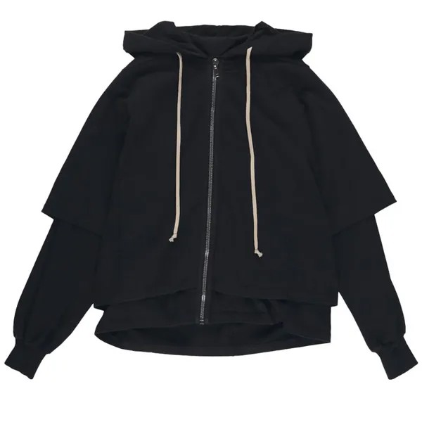 Худи Rick Owens DRKSHDW Zipped Hustler 'Black', черный