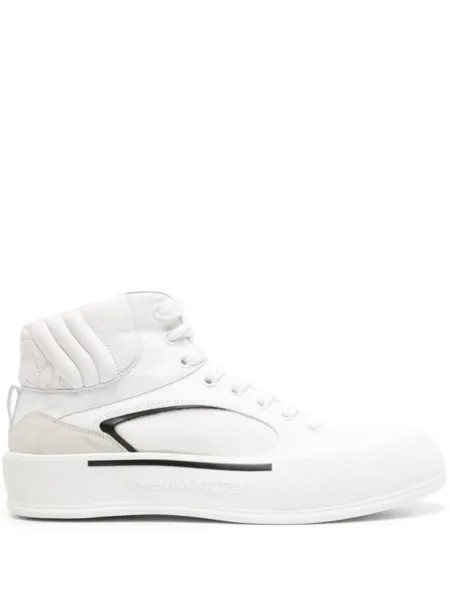 Alexander McQueen кроссовки с вышивкой Seal, белый