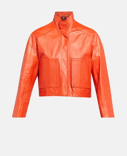 Кожаный пиджак Riani, цвет Pumpkin Orange