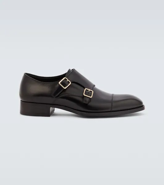 Туфли-монки из кожи Elkan с ремешком Tom Ford