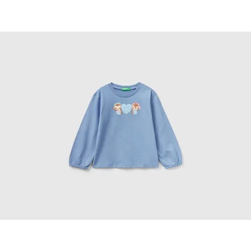 Лонгслив UNITED COLORS OF BENETTON, размер 116 (YS), синий