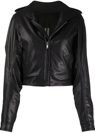 Rick Owens укороченная куртка с капюшоном