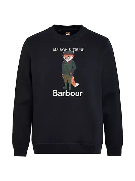 Толстовка Barbour x Maison Kitsuné Beaufort Fox Barbour, черный