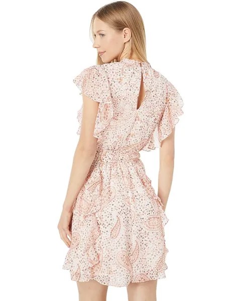 Платье Sage Ruffle Front Mini Dress, цвет Paisley