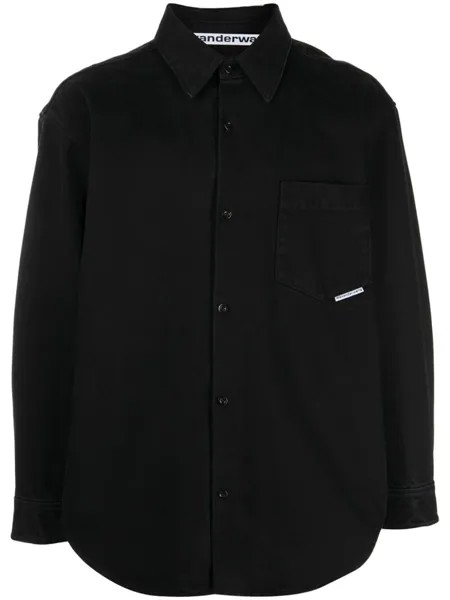 Alexander Wang джинсовая куртка-рубашка, черный