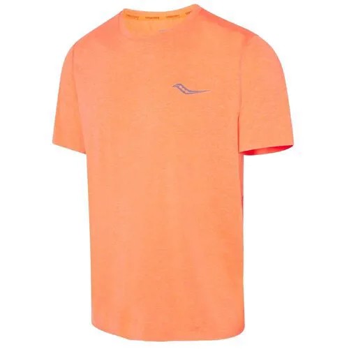 Футболка беговая Saucony Time Trial Short Sleeve Vizi Orange Heather (US:S)