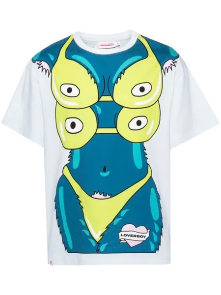Charles Jeffrey Loverboy футболка Sexy Beasts с графичным принтом, синий
