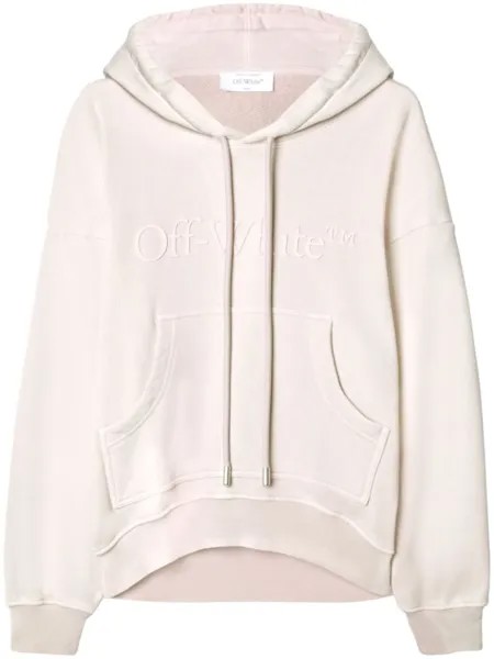 Off-White худи Laundry с вышитым логотипом, розовый