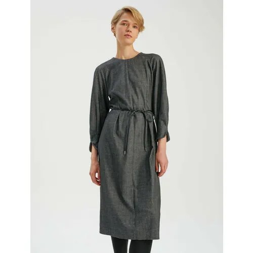 Платье-футляр BGN, повседневное, полуприлегающее, размер 36, серый