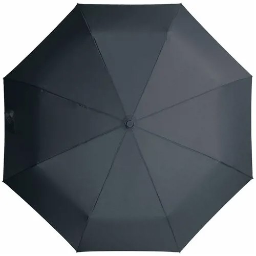 Зонт Unit, полуавтомат, 3 сложения, купол 96 см., 8 спиц, чехол в комплекте, для женщин, синий