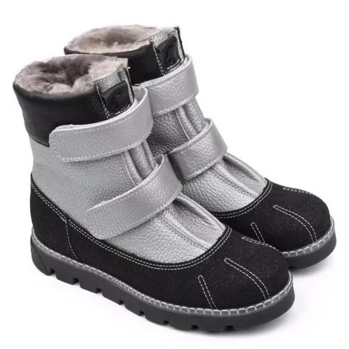 Ботинки Tapiboo, размер 34, серебряный, черный