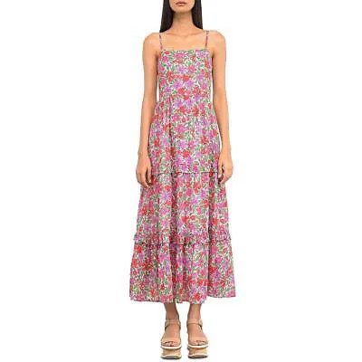 Женское розовое платье макси с цветочным принтом Banjanan длиной до пола, M BHFO 7338