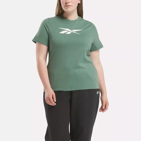 Футболка с векторной графикой (большие размеры) Reebok, зеленый