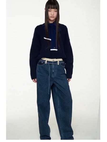 2022 женские джинсы, трендовые хлопковые Лоскутные Повседневные женские джинсы y2k, одежда, новые модные высококачественные свободные брюки, бюстгальтер traf XL