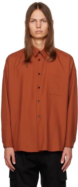Оранжевая тропическая рубашка Marni