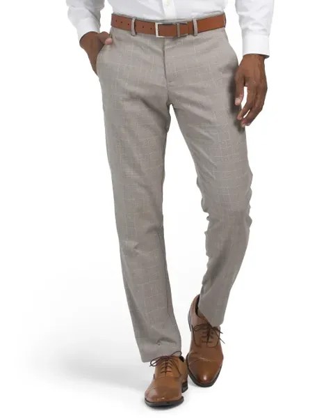 Узкие брюки в клетку Glen Perry Ellis Portfolio, цвет Elmwood