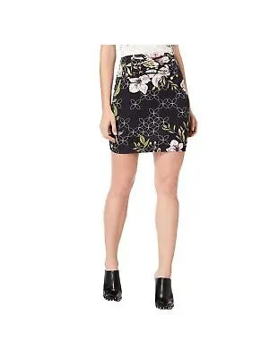 GUESS Женская черная юбка с цветочным принтом: XL