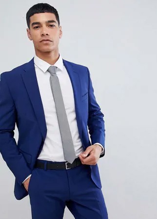 Синий приталенный пиджак Esprit