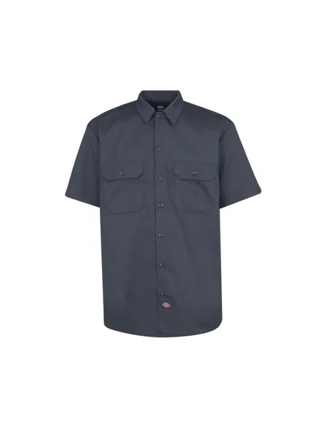 Комфортная рубашка на пуговицах Dickies work shirt, темно-серый