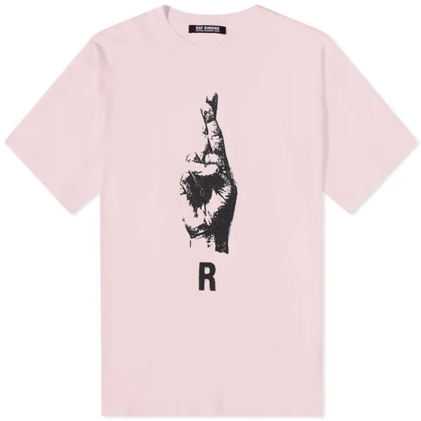 Футболка Raf Simons Oversized Hand Sign Print Tee