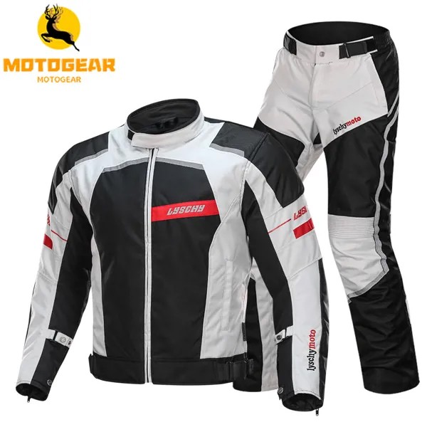 Мотоциклетная куртка LYSCHY для верховой езды, светоотражающая защита для тела, пальто, костюм, защитная одежда для мужчин, гоночные куртки, шт...
