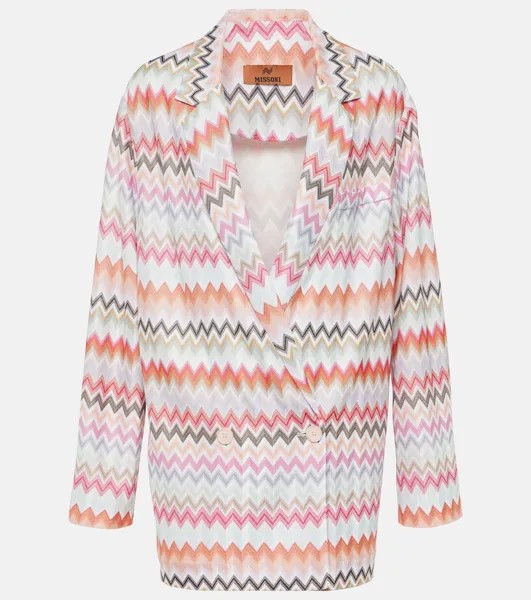 Куртка из смесового хлопка с зигзагом Missoni, мультиколор