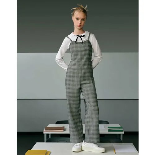Комбинезон Gloria Jeans, размер 128 (32), белый, черный