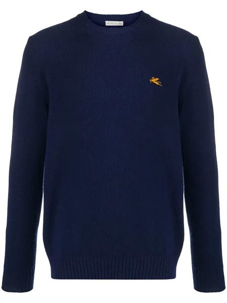 Etro свитер с вышитым логотипом