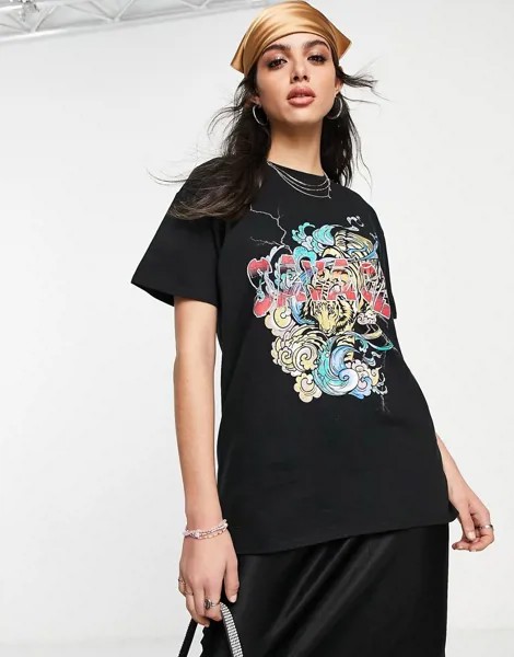Черная футболка в стиле oversized I Saw It First-Черный