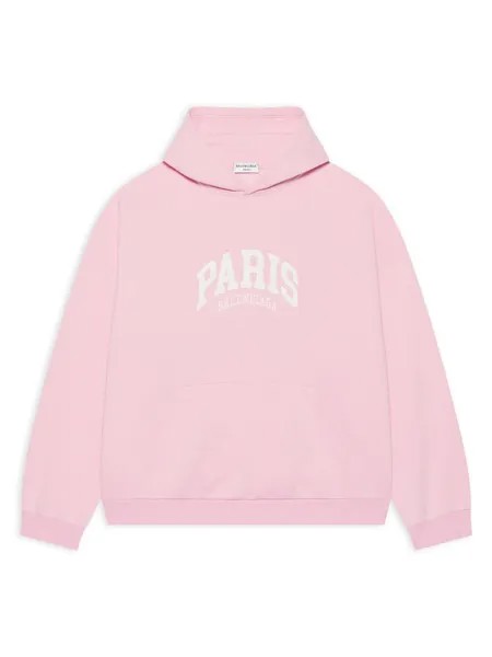 Худи широкого кроя Cities Paris Balenciaga, белый