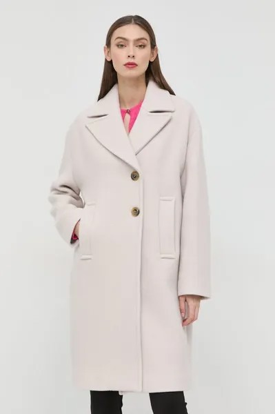 Шерстяное пальто Pinko, серый